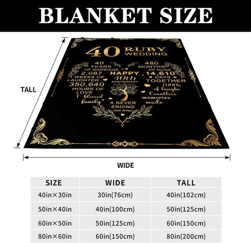 Golden Wedding Anniversary Blanket A Perfect Gift for Your Parents